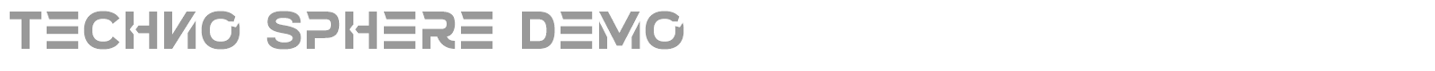 Techno Sphere font preview